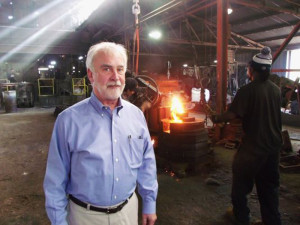 Charles Foust, Jr. at the Clarksville Foundry