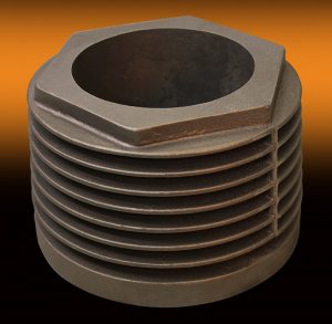 Gray iron 5-inch cylinder for Ingersoll Rand reciprocal air compressor application.