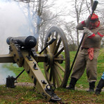 Cannon Firing at Ft Defiance, April 2011