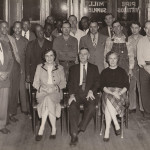 Foundry Staff, 1958. Front Row (from left): Mrs. Mary G. Black, T.B. Foust, Sr., Mrs. Frances P Winters. Back (from left): Noble Sales, Roy Woods, Earl Green, James Halford, George Moss, Henry Gray, Gus Hillman, Robert Davis, Trigg Welch, Spencer Johnson, Greely Bowen, John E. Freeman, Aubrey Wooten, Lee Thomas, Thomas B. Foust, Charles Foust, Fred Wooten